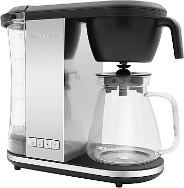 Enthusiast 8-Cup Drip Coffee Brewer with Glass Carafe Stainless NEW Brew Stop - BVC2201GS