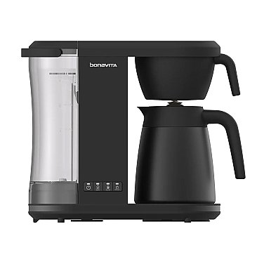 Enthusiast 8-Cup Drip Coffee Brewer with Thermal Carafe Black NEW Brew Stop - BVC2201TS-MB